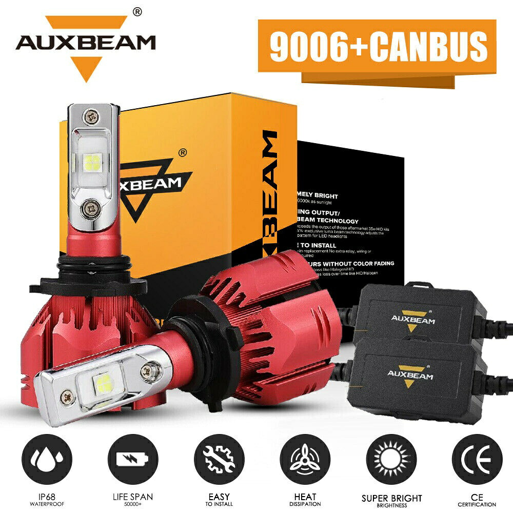 2倍AUXBEAM 9006のHB4 LEDヘッドライトバルブキットロービーム6000K 70WホワイトライトCANバス 2x AUXBEAM 9006 HB4 LED Headlight Bulb Kit Low Beam 6000K 70W White Light Canbus 【並行輸入品】