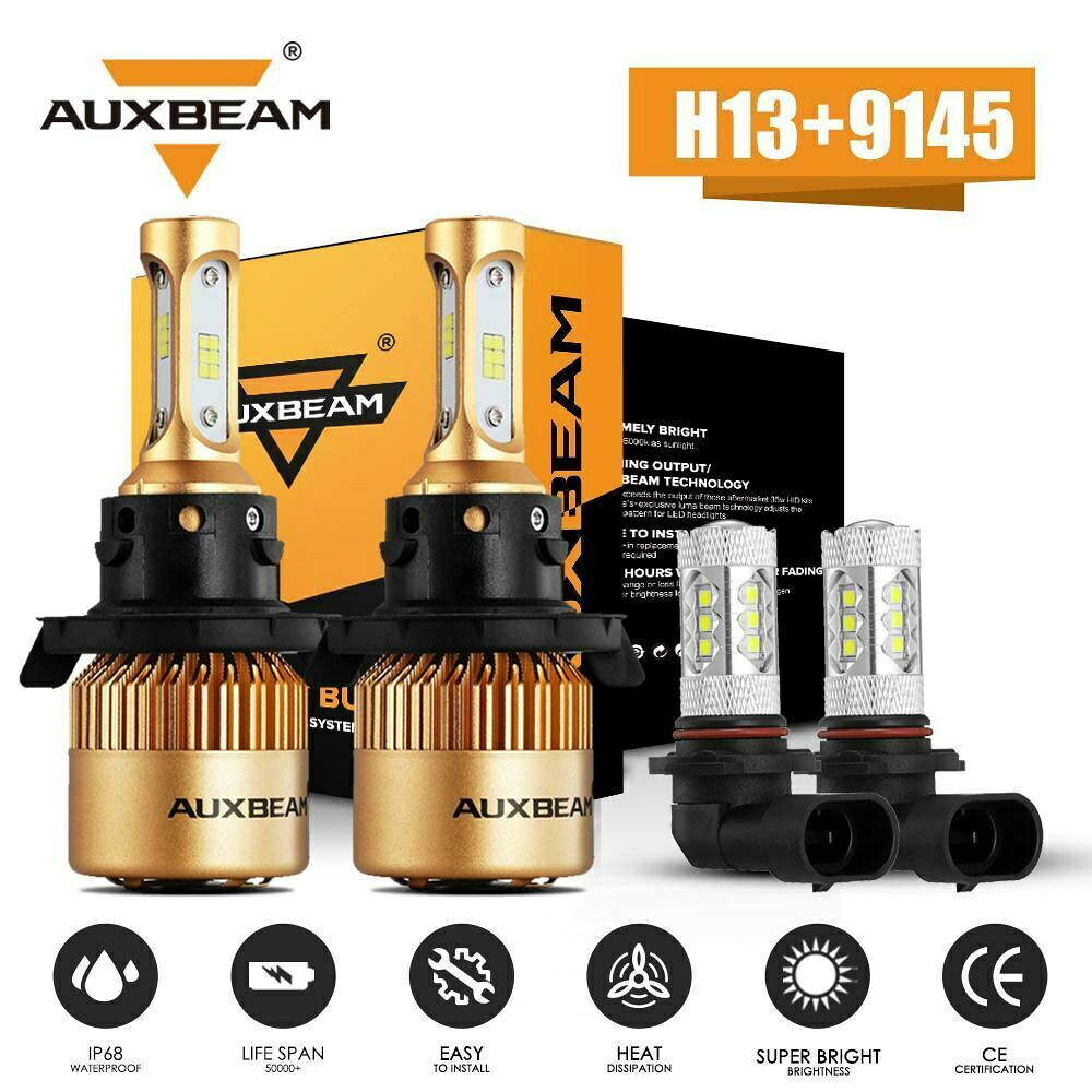 フォードF-250、F-350スーパーデューティ2005年から2019年のためにAUXBEAM LEDヘッドライトハイロー+フォグライト AUXBEAM LED Headlight Hi-Lo+Fog Light for Ford F-250 F-350 Super Duty 2005-2019 【並行輸入品】