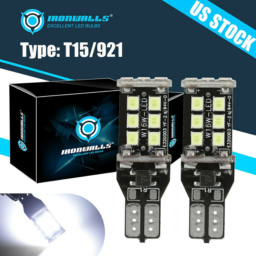 T15 LEDリバースバックアップ電球GMCフォードシボレーエラーフリー6000Kのための921 912 T15 LED Reverse Backup Light Bulbs 921 912 for GMC Ford Chevy Error Free 6000K 【並行輸入品】