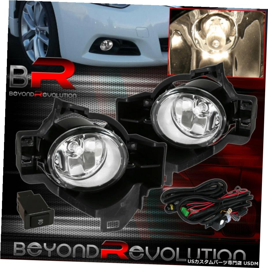 10 11 12アルティマ4DR JDMクロームクリアフロントドライビングフォグライトランプペアの For 10 11 12 Altima 4Dr Jdm Chrome Clear Front Driving Fog Light Lamp Pair 【並行輸入品】