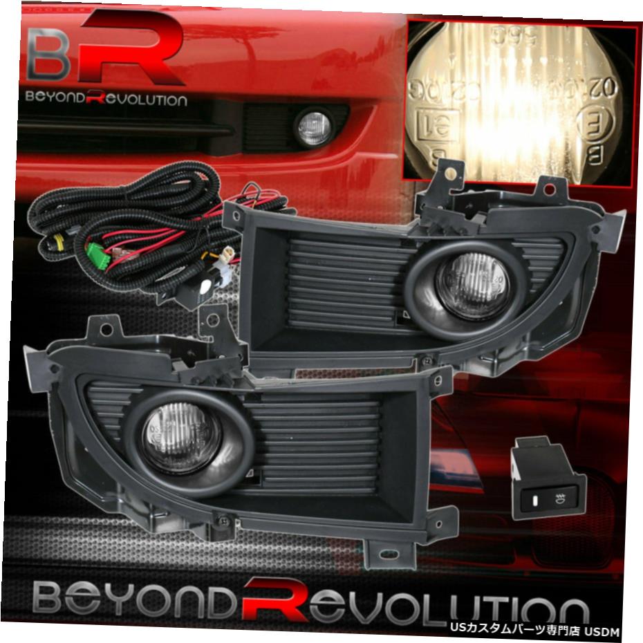 04-06三菱ランサーJDM交換フロントバンパーフォグランプクリアセットの場合 For 04-06 Mitsubishi Lancer Jdm Replacement Front Bumper Fog Lights Clear Set 【並行輸入品】