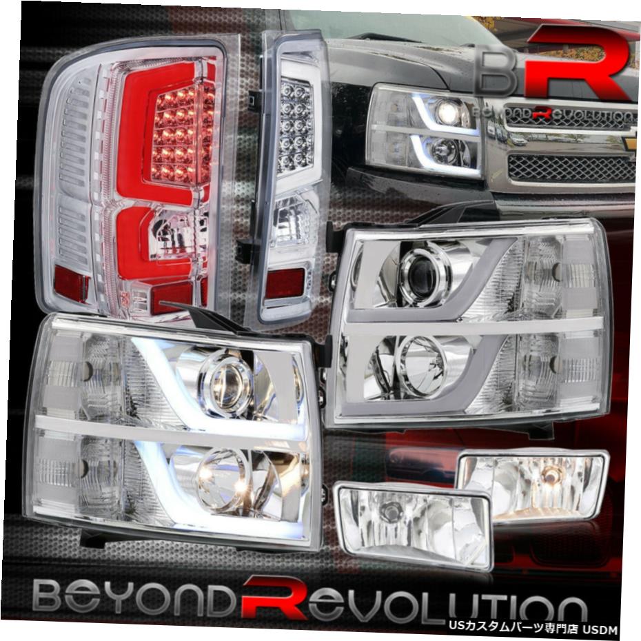 2007-2013シルバラードヘッドライトLEDアセンブリすべてクリアテールライト+霧セット用 For 2007-2013 Silverado Head Light Assembly Led All Clear Tail Lights + Fogs Set 【並行輸入品】 71,935円