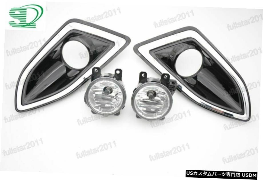 クリア運転フォグランプランプキットのw /カバー+球根のために2015年から2017年フォードエッジ Clear Driving Fog Light Lamps Kit w/ Cover +Bulbs For Ford Edge 2015-2017 【並行輸入品】