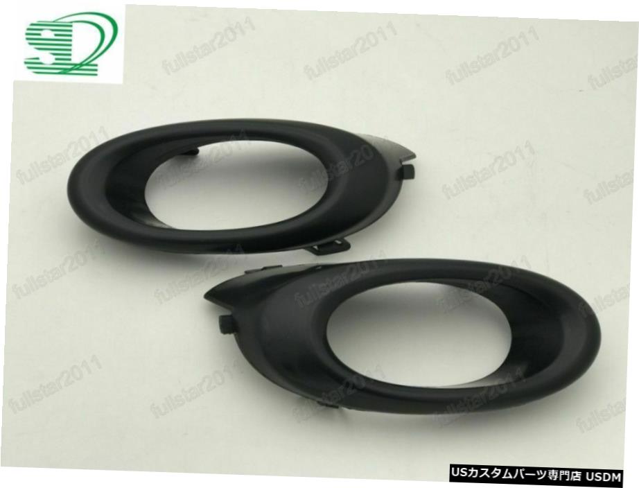 ホンダシビックセダン2013年から2015年については1Pair黒霧ライトランプホールカバー 1Pair Black Fog Light Lamp Hole Covers For Honda Civic Sedan 2013-2015 【並行輸入品】