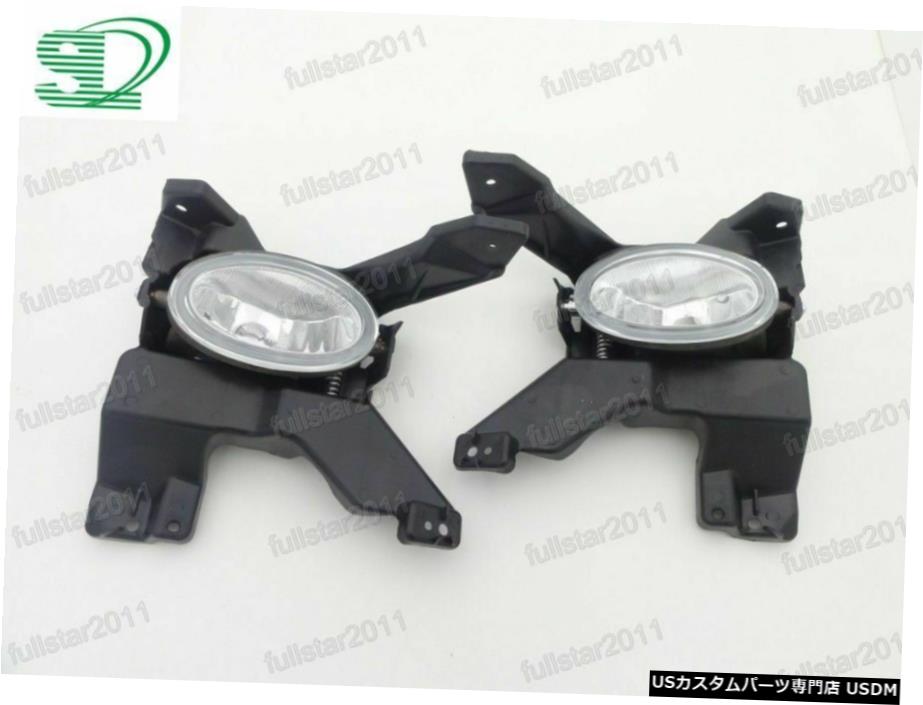 ワット/ホンダ市2009-2011用ブラケット1Pairフロントドライビングフォグランプクリア 1Pair Front Driving Fog Lights Clear w/Brackets for Honda City 2009-2011 【並行輸入品】
