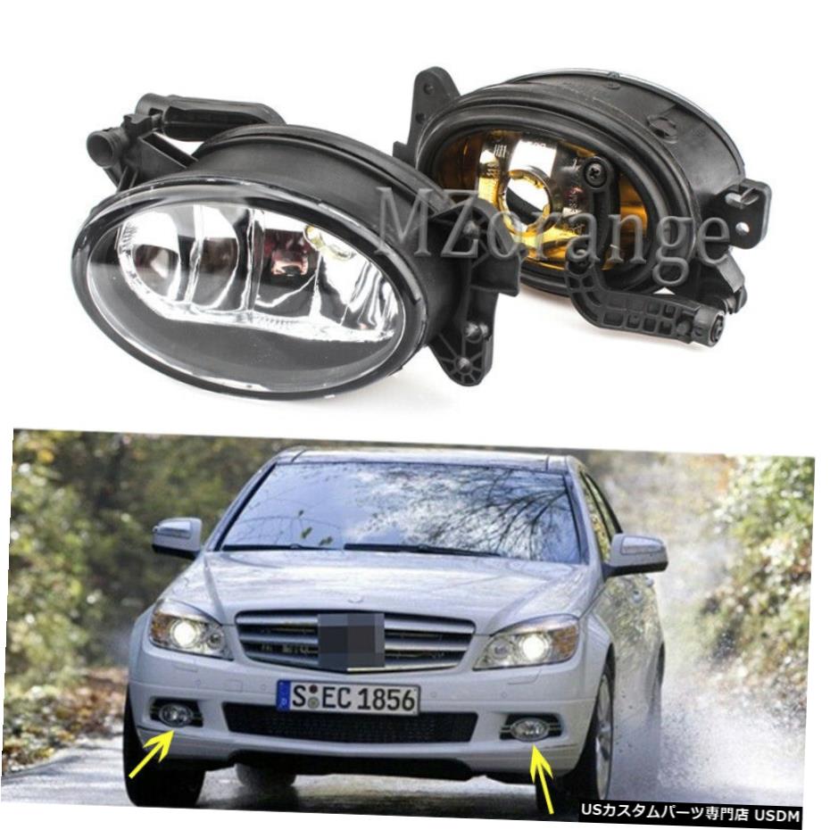 電球ペアでメルセデスベンツのための2007-2012 W211 E350 E550フロントフォグライトランプ For Mercedes Benz 2007-2012 W211 E350 E550 Front Fog Lights Lamp With Bulb Pair 【並行輸入品】