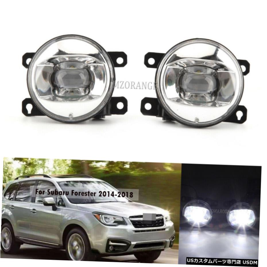 霧ライトランプ用スバルフォレスター2014-2018リフレクターワット/スーパーホワイト球根PAIR Fog Light Lamp For Subaru Forester 2014-2018 Reflector w/ Super White Bulbs PAIR 【並行輸入品】