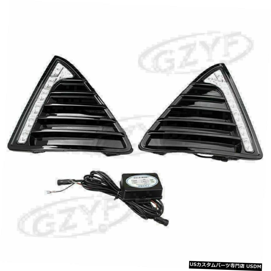 ペアLEDカー霧ランプ駆動昼間フォードフォーカス2011-2014のためにライトDRLを実行します Pair LED Car Fog Driving Lamp Daytime Running Light DRL For Ford Focus 2011-2014 【並行輸入品】