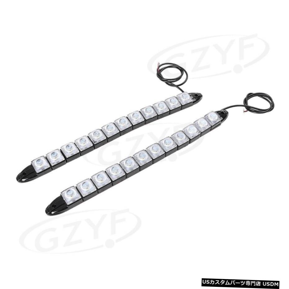 ライトDRL霧ランプ駆動ストリップホワイト6000K柔軟に実行カーLED昼間 Car LED Daytime Running Light DRL Fog Driving Lamp Strip White 6000K Flexible 【並行輸入品】
