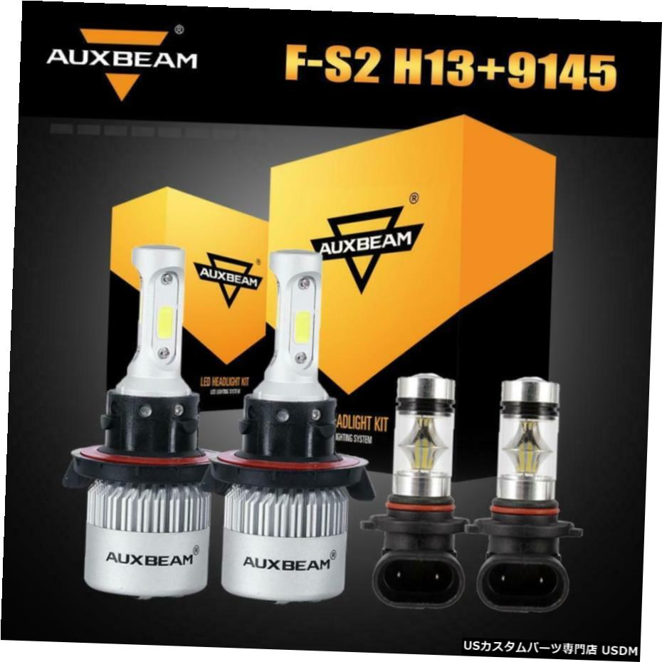 AUXBEAM H13 9008 LEDヘッドライト+フォードF-150 2004年から2014年のために9145 H10フォグライトコンボ AUXBEAM H13 9008 LED Headlight+9145 H10 Fog Light Combo for Ford F-150 2004-2014 【並行輸入品】