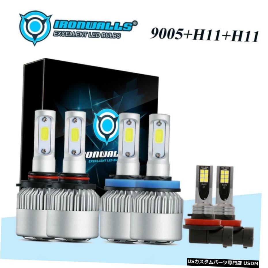 トヨタカムリのための6PCS 9005 + H11 LEDヘッドライト+ H11 H8フォグランプ7月14日シエナ11-18 6PCS 9005+H11 LED Headlight+H11 H8 Fog Light for Toyota Camry 07-14 Sienna 11-18 【並行輸入品】