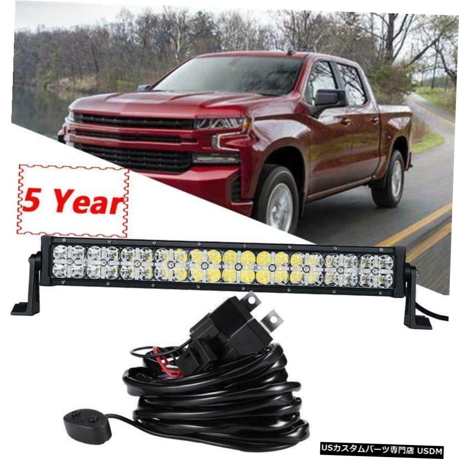 オフロードSUV ATV +ワイヤー用22inch 120W LEDライトバーフォグランプコンボビームDRL 22inch 120W LED Light Bar Fog Lamp Combo Beam DRL for Offroad SUV ATV +Wire 【並行輸入品】