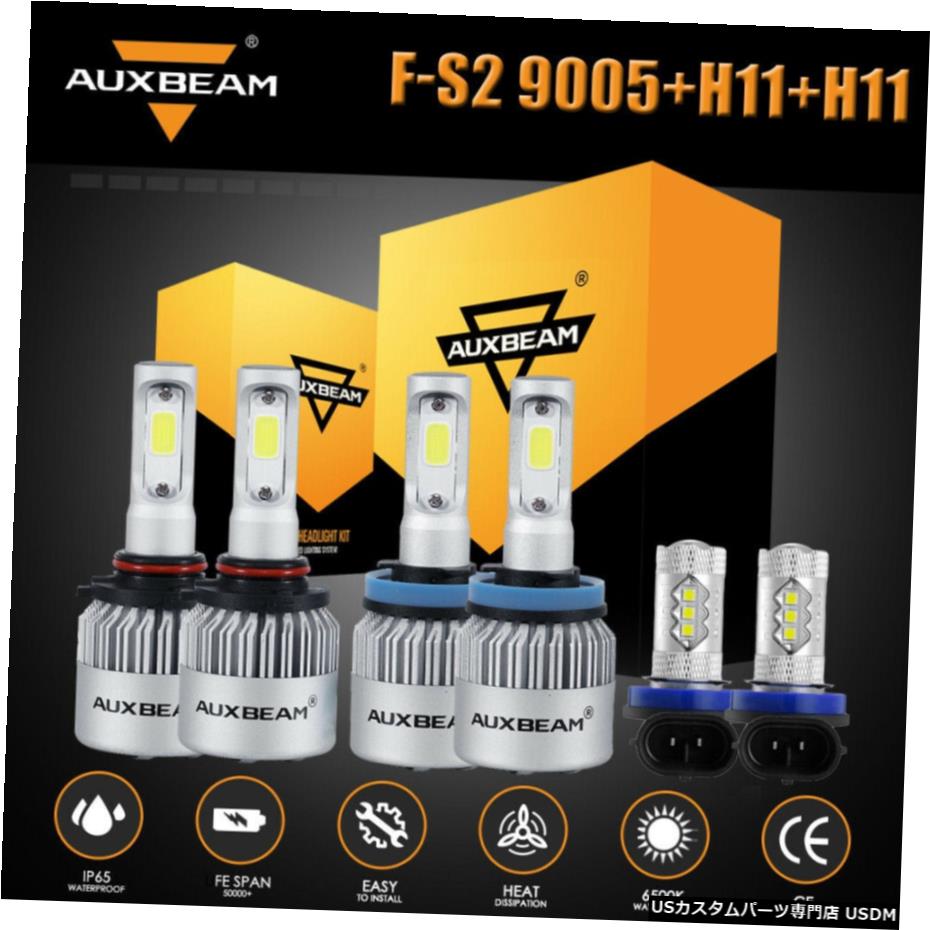 RAM 1500 2019 2020高いロービーム用AUXBEAMコンボLEDヘッドライトバルブフォグライト AUXBEAM Combo LED Headlight Bulb Fog Light for RAM 1500 2019 2020 High Low Beam 【並行輸入品】