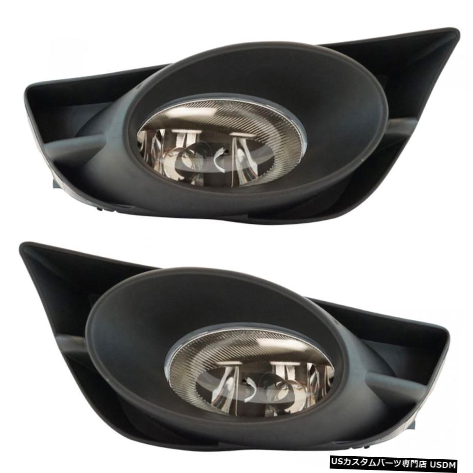 フロントバンパーは、フォグライトランプLH LF＆＃038をマウント。 09-11ホンダフィット新のためのRH RFペア Front Bumper Mounted Fog Light Lamp LH LF & RH RF Pair for 09-11 Honda Fit New 【並行輸入品】