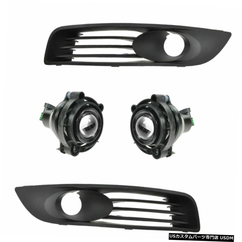 霧ライトランプ＆＃038; 4 06-11のためのシボレーインパラLT LTZ新のベゼルキットセット Fog Light Lamp & Bezel Kit Set of 4 for 06-11 Chevy Impala LT LTZ New 【並行輸入品】