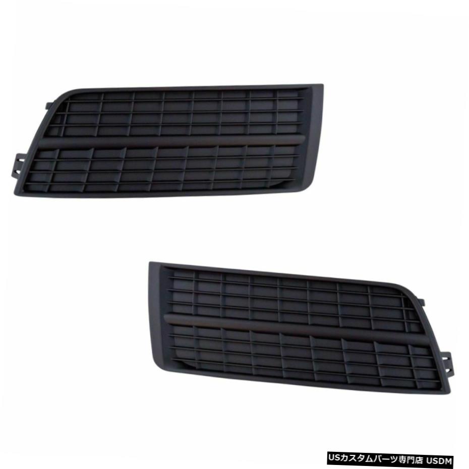 キャデラックSRX SUVトラック新のための霧ライトランプブラックホールカバーLH RHキットペア Fog Light Lamp Black Hole Cover LH RH Kit Pair for Cadillac SRX SUV Truck New 【並行輸入品】