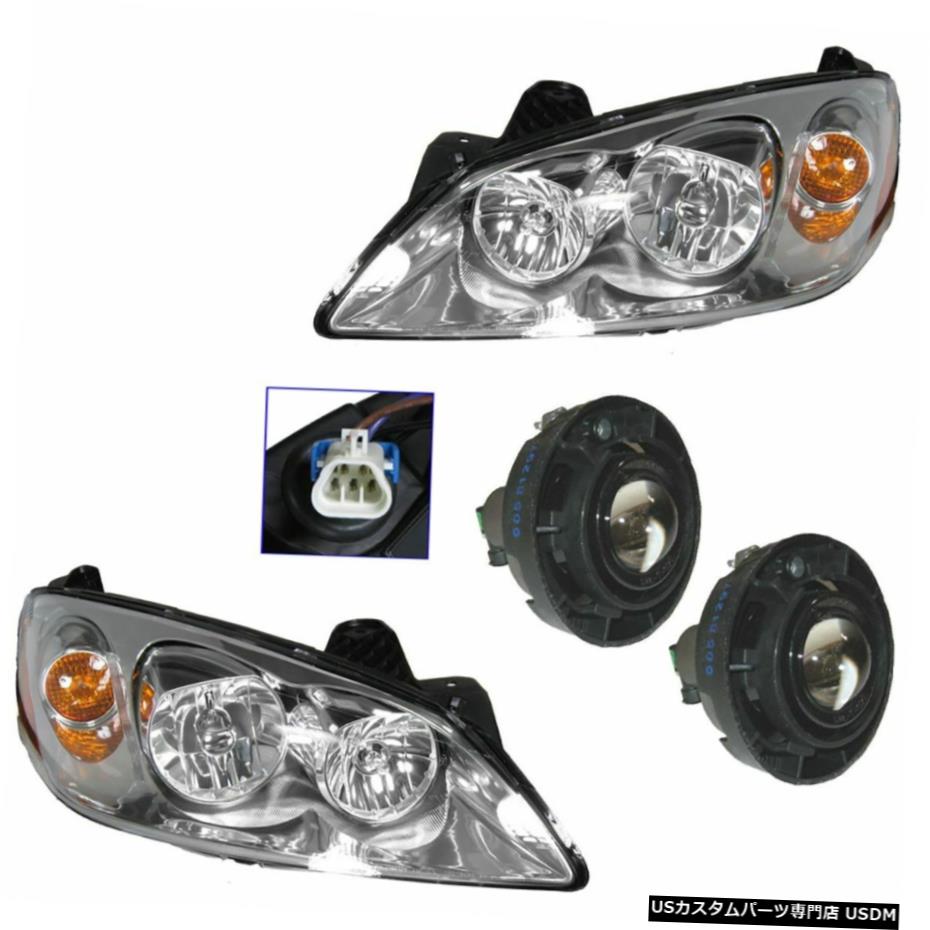 05-09ポンティアックG6 GT新4のヘッドライトフォグドライビングライトランプキットセット Headlight Fog Driving Light Lamp Kit Set of 4 for 05-09 Pontiac G6 GT New 【並行輸入品】