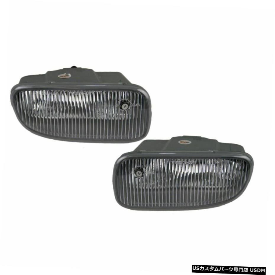 霧ドライビングライトランプ左＆＃038; 99から03ジープグランドチェロキーのための右のペアセット Fog Driving Lights Lamps Left & Right Pair Set for 99-03 Jeep Grand Cherokee 【並行輸入品】