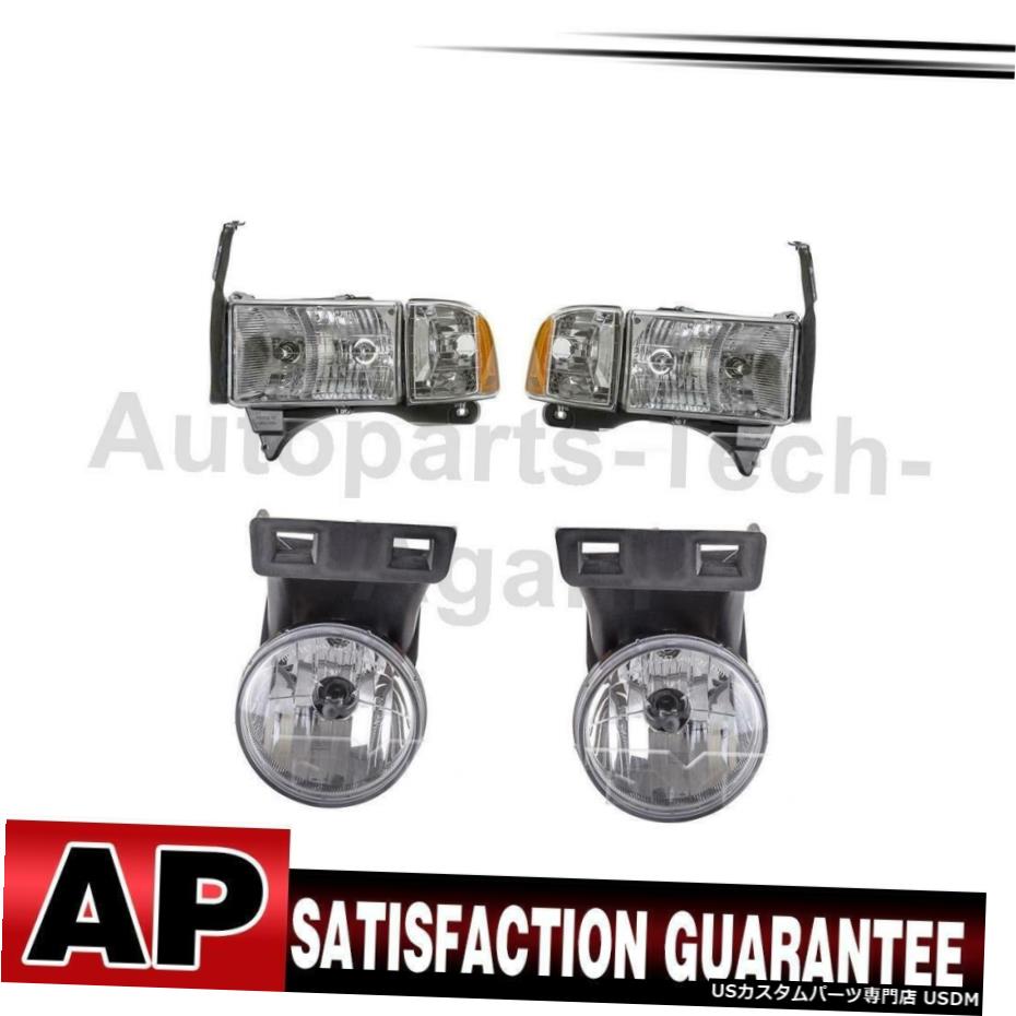 TYCヘッドライトアセンブリダッジのためにフォグライトアセンブリ左右4X TYC Headlight Assembly Fog Light Assembly Left Right 4X For Dodge 【並行輸入品】
