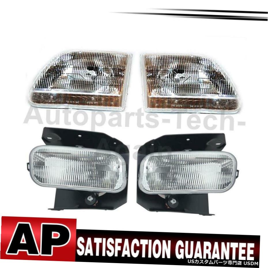 フォード1999-2002用4のTYCヘッドライトアセンブリフォグライトアセンブリは、左右のセット TYC Headlight Assembly Fog Light Assembly Left Right Set Of 4 For Ford 1999-2002 【並行輸入品】
