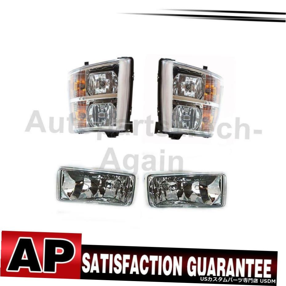シルバラード3500のために4のTYCヘッドライトアセンブリフォグライトアセンブリは、左右のセット TYC Headlight Assembly Fog Light Assembly Left Right Set Of 4 For Silverado 3500 【並行輸入品】