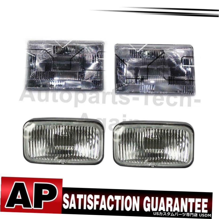 ジープ1993-1995用4のTYCヘッドライトアセンブリフォグライトアセンブリは、左右のセット TYC Headlight Assembly Fog Light Assembly Left Right Set Of 4 For Jeep 1993-1995 【並行輸入品】
