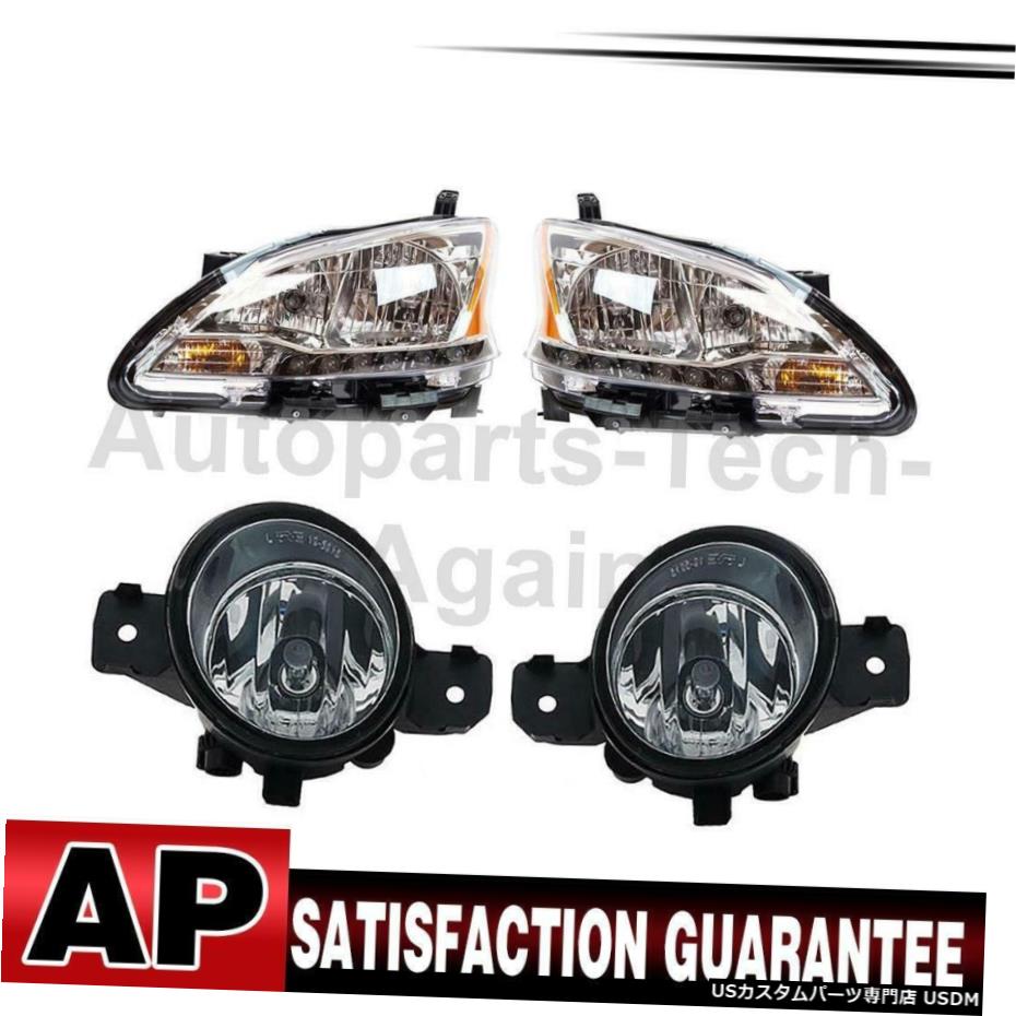 日産セントラのために4のTYCヘッドライトアセンブリフォグライトアセンブリは、左右のセット TYC Headlight Assembly Fog Light Assembly Left Right Set Of 4 For Nissan Sentra 【並行輸入品】|カスタムパーツ WORLD倉庫