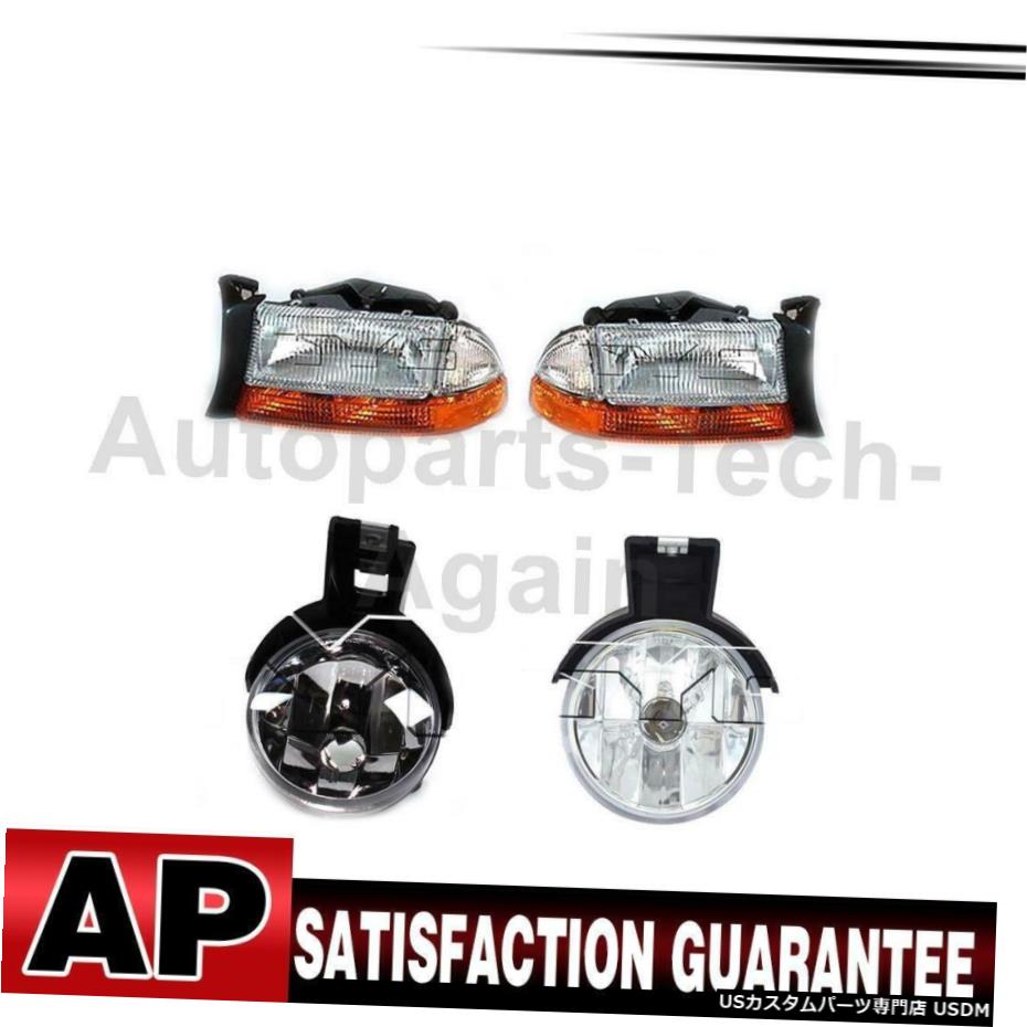 ダコタデュランゴのために4のTYCヘッドライトアセンブリフォグライトアセンブリは、左右のセット TYC Headlight Assembly Fog Light Assembly Left Right Set Of 4 For Dakota Durango 【並行輸入品】