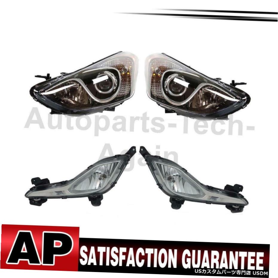 TYCヘッドライトアセンブリフォグライトアセンブリ左右4Xについてはヒュンダイ TYC Headlight Assembly Fog Light Assembly Left Right 4X For Hyundai 【並行輸入品】