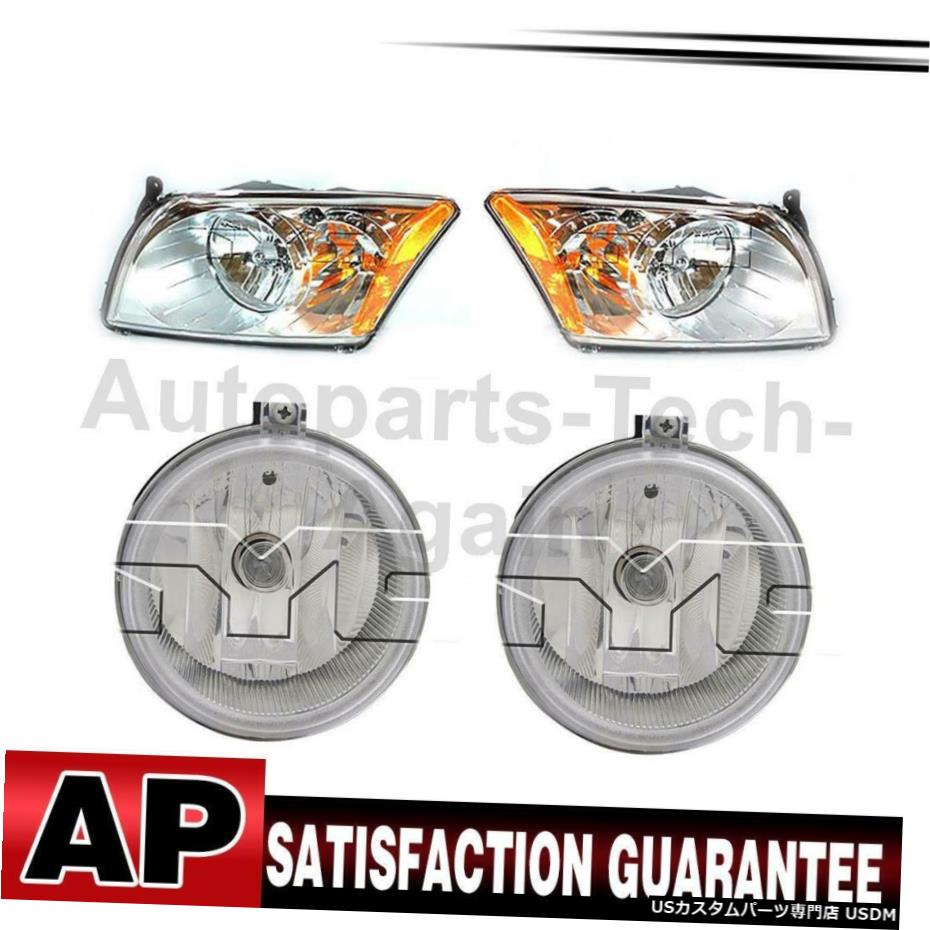 TYCヘッドライトアセンブリフォグライトアセンブリ左右4x用ダッジキャリバー TYC Headlight Assembly Fog Light Assembly Left Right 4X For Dodge Caliber 【並行輸入品】