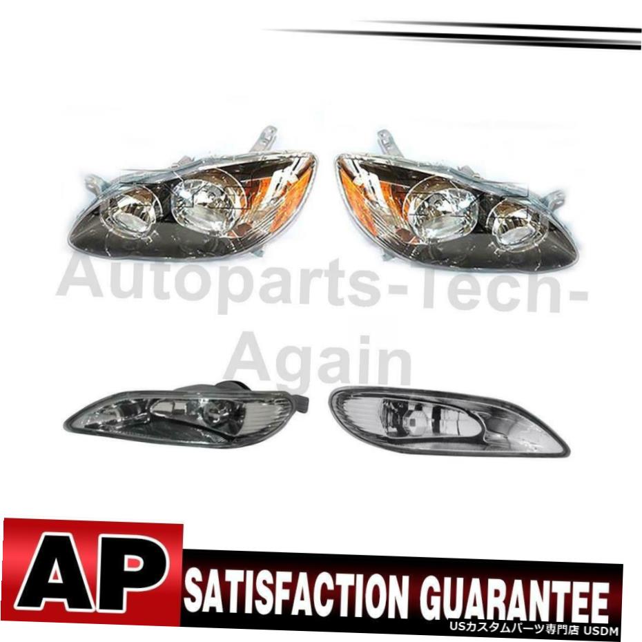 トヨタカローラのために4のTYCヘッドライトアセンブリフォグライトアセンブリは、左右のセット TYC Headlight Assembly Fog Light Assembly Left Right Set Of 4 For Toyota Corolla 【並行輸入品】 68,426円