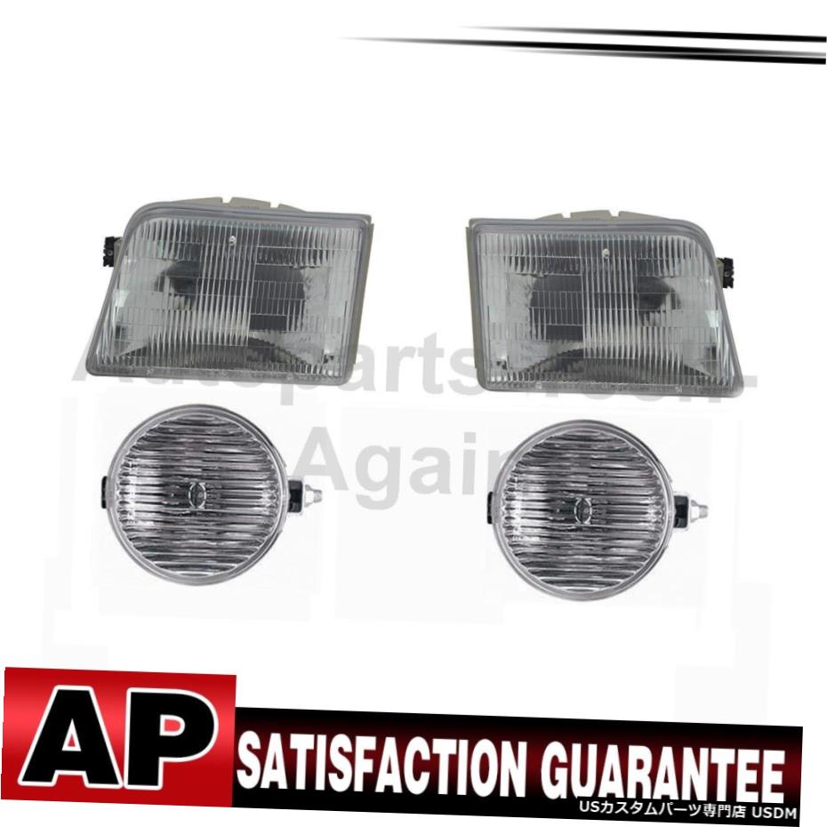 フォード1993-1997用4のTYCヘッドライトアセンブリフォグライトアセンブリは、左右のセット TYC Headlight Assembly Fog Light Assembly Left Right Set Of 4 For Ford 1993-1997 【並行輸入品】