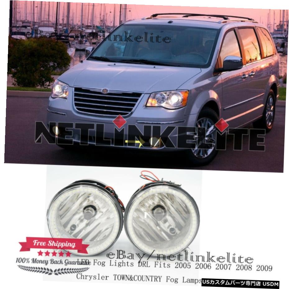 LEDフォグランプDRLは、2005 2006 2007 2008 2009クライスラーTOWN +カントリーフォグランプに適合します LED Fog Lights DRL Fits 2005 2006 2007 2008 2009 Chrysler TOWN+COUNTRY Fog Lamps 【並行輸入品】 33,176円