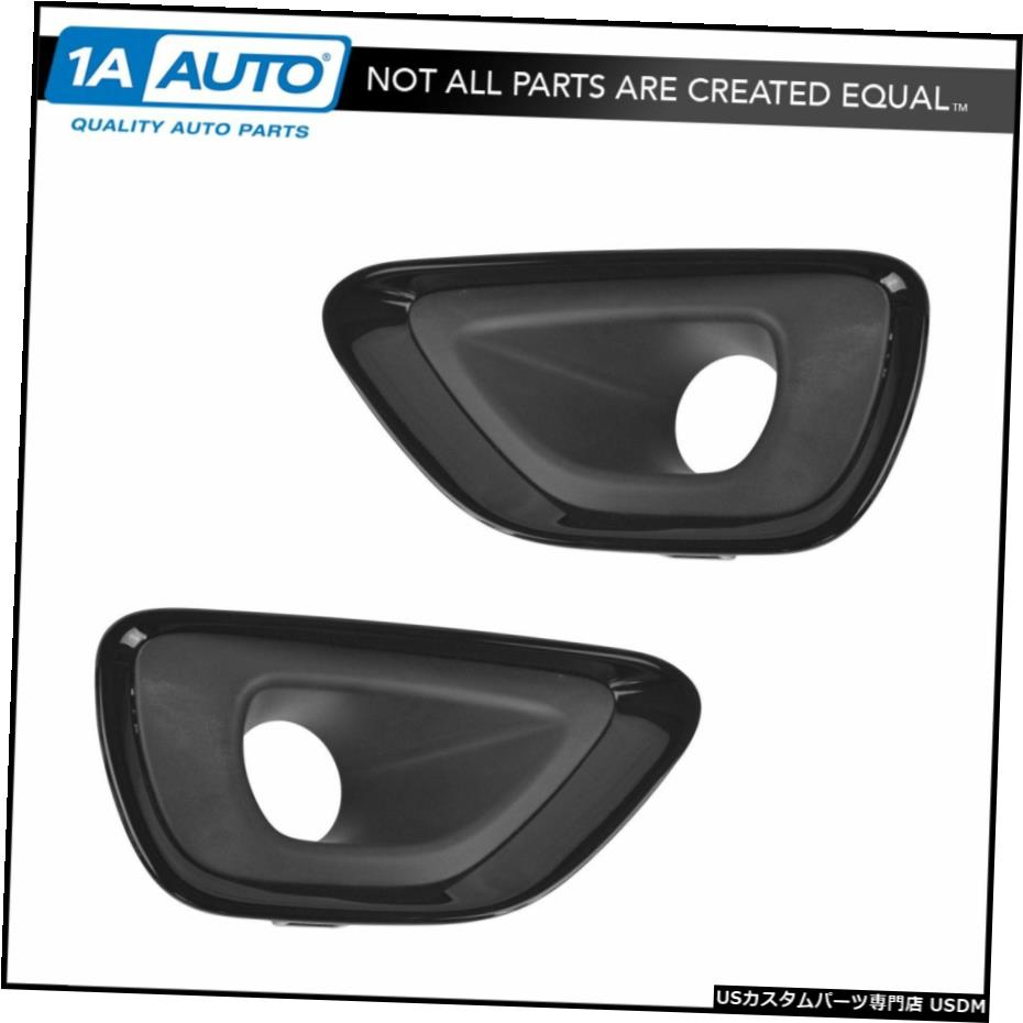 ジープグランドチェロキー新のための2のOEM運転フォグランプベゼル黒のペアセット OEM Driving Fog Light Bezel Black Pair Set of 2 for Jeep Grand Cherokee New 【並行輸入品】