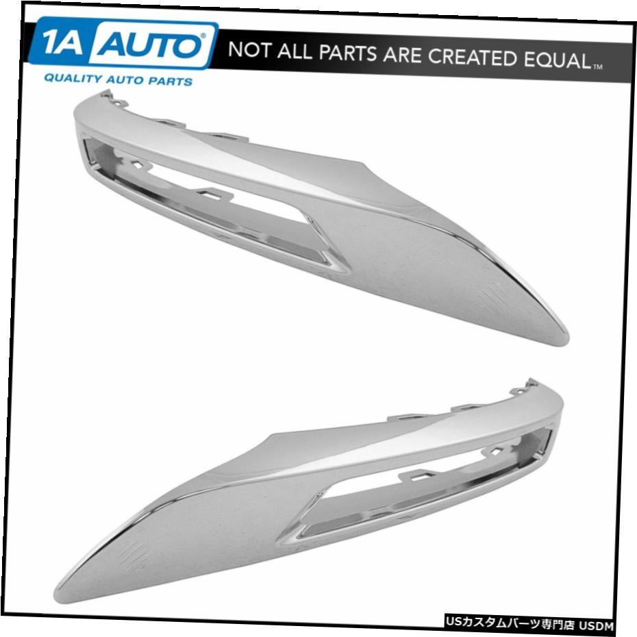 メルセデスGLK250 GLK350ためのドライビングフォグライトランプベゼルクロームLH RHキットペア Driving Fog Light Lamp Bezel Chrome LH RH Kit Pair for Mercedes GLK250 GLK350 【並行輸入品】