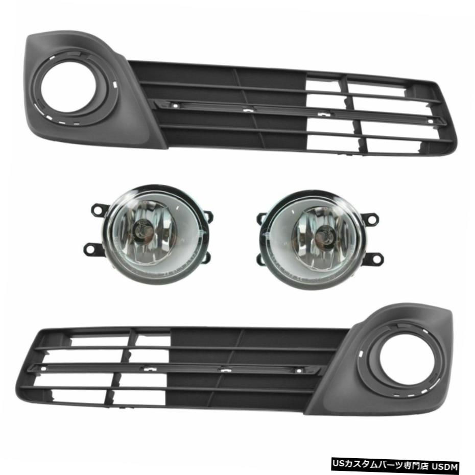 霧ライトランプ＆＃038; 12-14トヨタカムリSE新4のベゼルキットセット Fog Light Lamp & Bezel Kit Set of 4 for 12-14 Toyota Camry SE New 【並行輸入品】