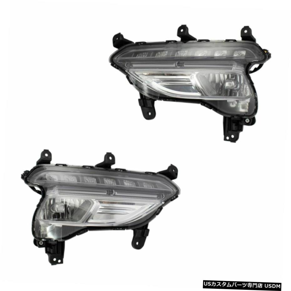 ヒュンダイサンタフェスポーツ用デポフォグランプランプアセンブリLH RHキットペア Depo Fog Light Lamp Assembly LH RH Kit Pair for Hyundai Sante Fe Sport 【並行輸入品】
