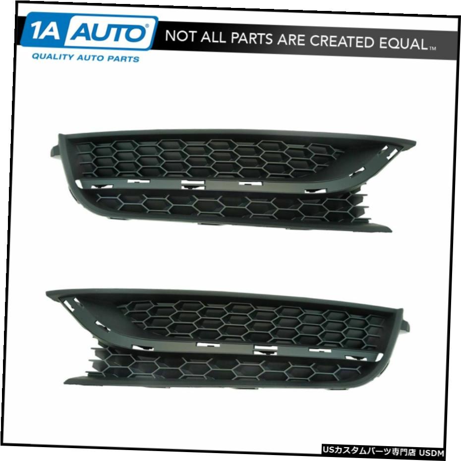 12-15 VWパサート新のための2ペアの霧ライトランプカバーキャップブラックLH RHセット Fog Light Lamp Cover Cap Black LH RH Set of 2 Pair for 12-15 VW Passat New 【並行輸入品】