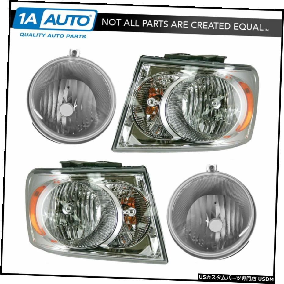 07 09ダッジデュランゴsuvの目的の4のヘッドライトフォグドライビングライトランプキットlh Rhしつらえる Headlight Fog Driving Light Lamp Kit Lh Rh Set Of 4 For 07 09 Dodge Durango Suv Cladosnegocios Com