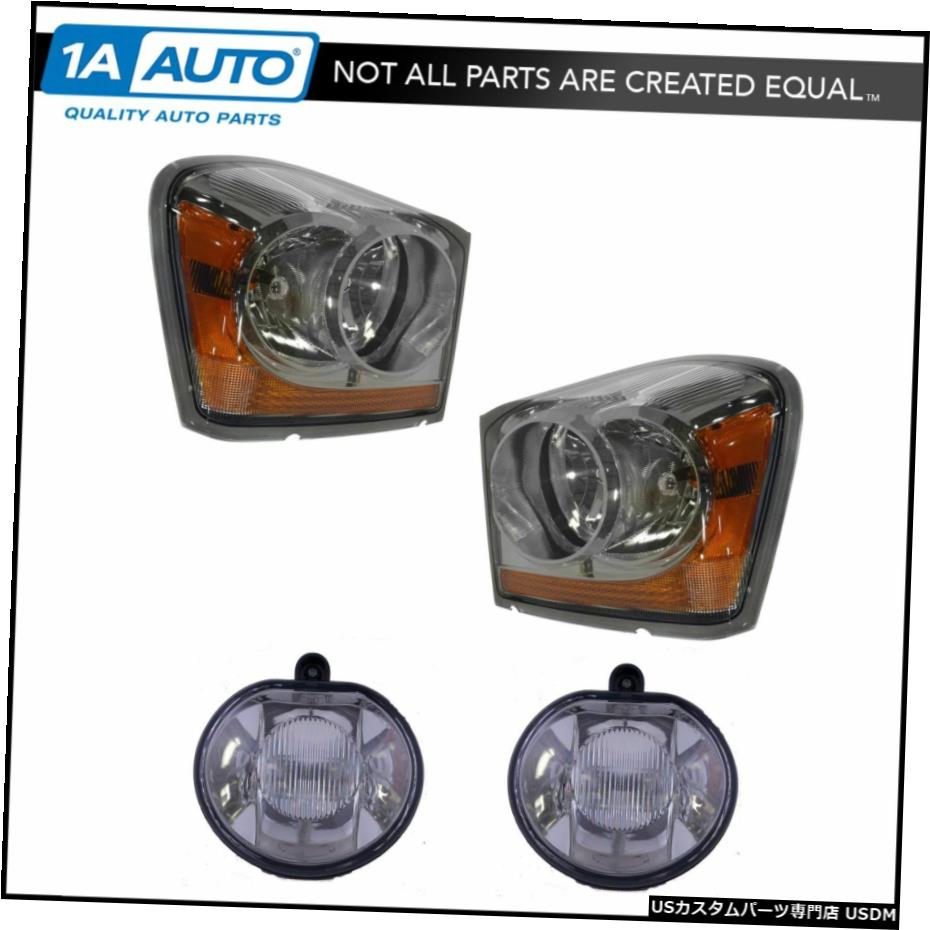 4のヘッドライトフォグドライビングライトランプキットLH RHの設定04-05デュランゴSUVの新用 Headlight Fog Driving Light Lamp Kit LH RH Set of 4 for 04-05 Durango SUV New 【並行輸入品】