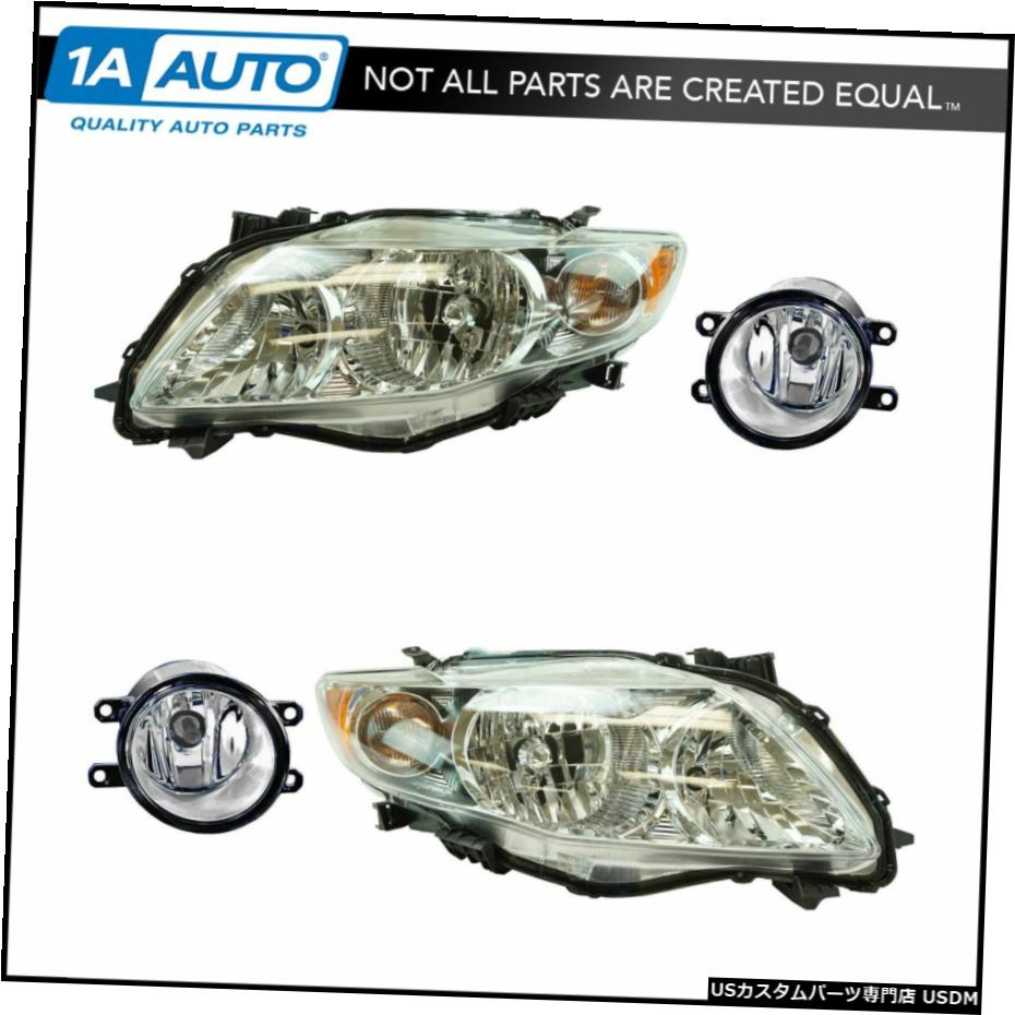 トヨタカローラ新4のヘッドライトフォグドライビングライトランプLH RHキットセット Headlight Fog Driving Light Lamp LH RH Kit Set of 4 for Toyota Corolla New 【並行輸入品】