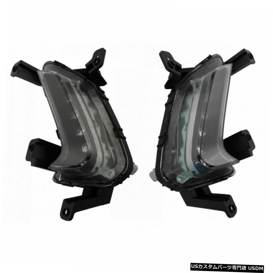 エラントラセダン用ランプアセンブリペアLED LH RH側面を実行フォグランプDRL Fog Light DRL Running Lamp Assembly Pair LED LH RH Sides for Elantra Sedan 【並行輸入品】