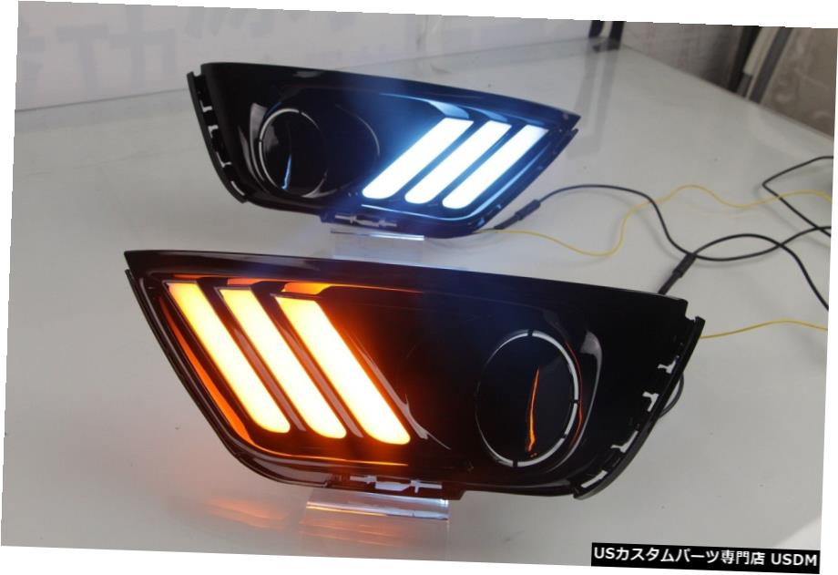 JEEP COMPASSのためにWHITE / YELLOW / ICE BLUE LED昼間のデイフォグランプDRL RUNランプ WHITE/YELLOW/ICE BLUE LED Daytime Day Fog Light DRL Run lamp For JEEP COMPASS 【並行輸入品】