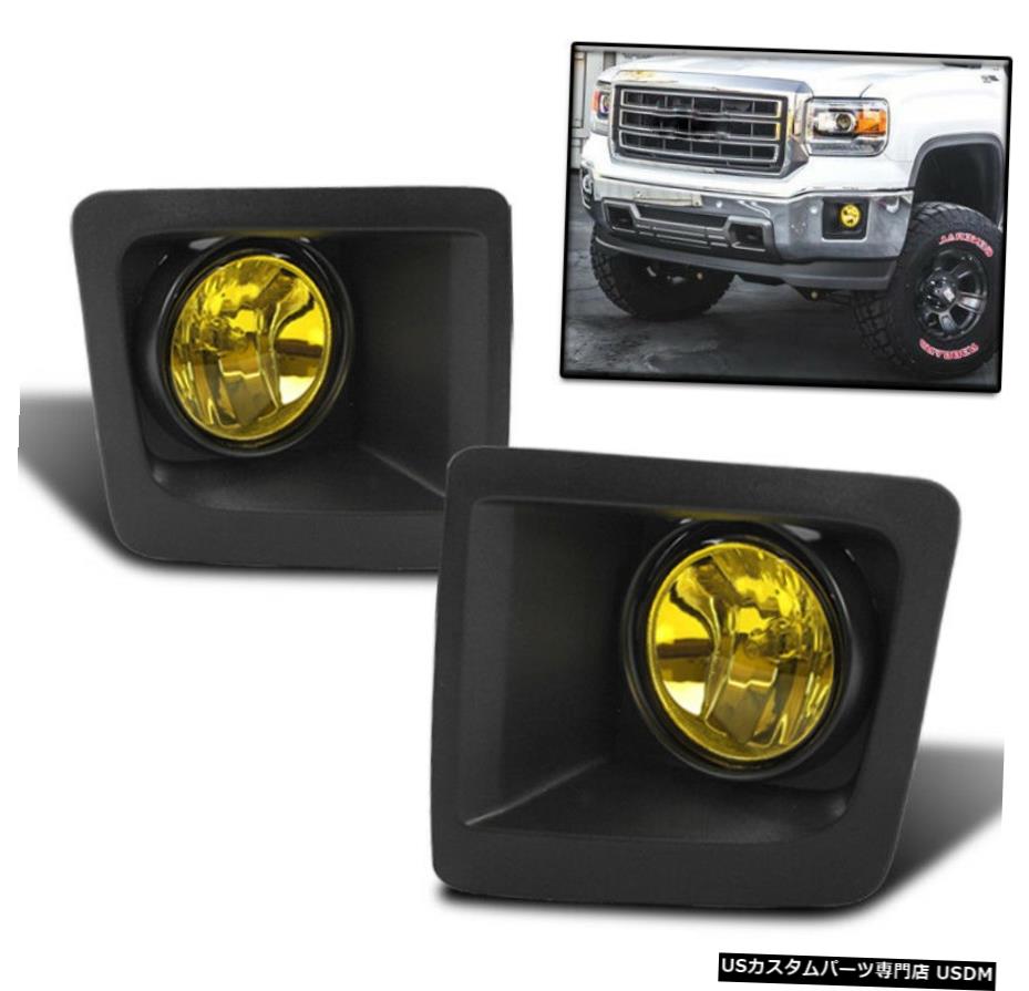 2014-2016 GMC SIERRA 1500 PICKUP TRUCK YELLOW SET BUMPER FOG LIGHTS LAMP PAIR 2014-2016 GMC SIERRA 1500 PICKUP TRUCK YELLOW SET BUMPER FOG LIGHTS LAMP PAIR 【並行輸入品】