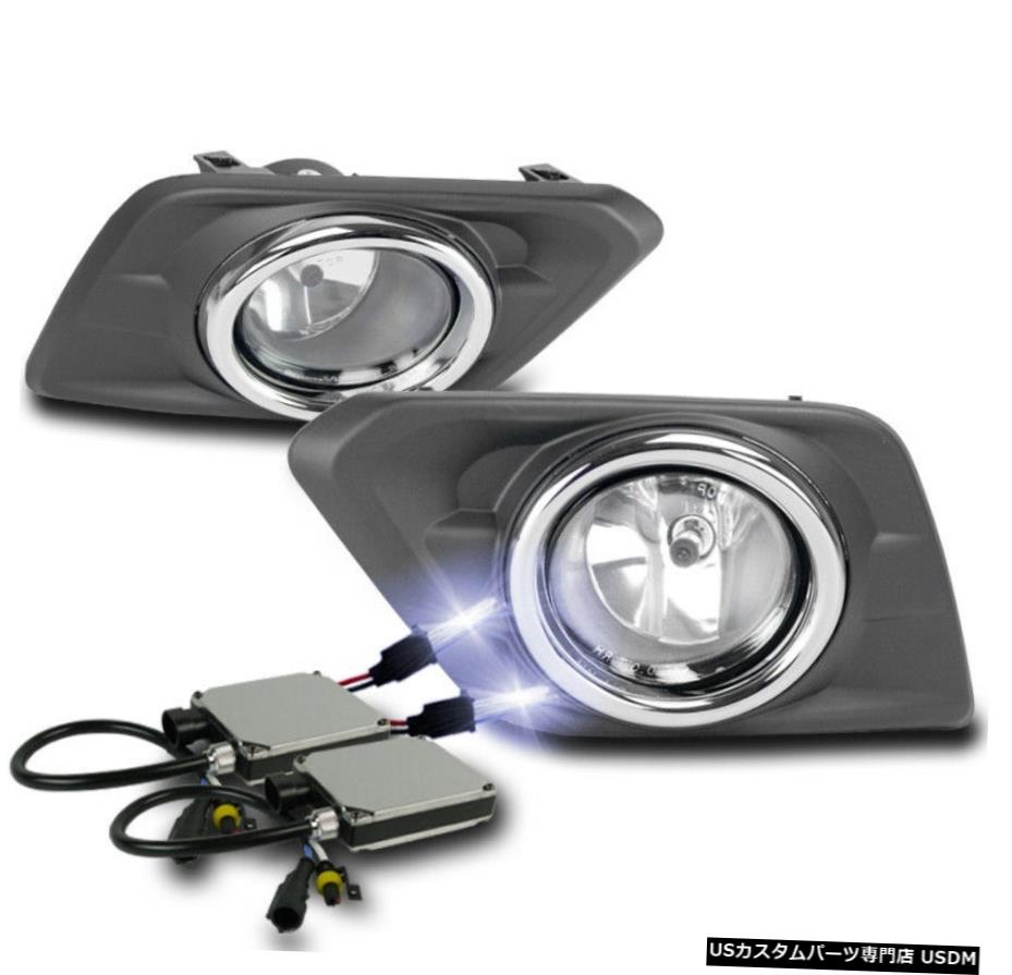 2014-2016 ROGUE FOR FRONT BUMPER CHROME DRIVING FOG LIGHT LAMP + 10KキセノンHIDキット FRONT BUMPER CHROME DRIVING FOG LIGHT LAMP+10K XENON HID KIT FOR 2014-2016 ROGUE 【並行輸入品】