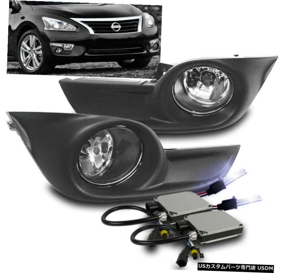 BUMPER FOG LIGHT LAMP CHROME +カバー+ HARNESS + 10K HID FOR 2013年から2015年ALTIMAのSEDAN 4D BUMPER FOG LIGHT LAMP CHROME+COVER+HARNESS+10K HID FOR 2013-2015 ALTIMA SEDAN 4D 【並行輸入品】