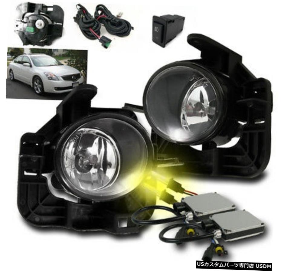 LOWER BUMPERフォグランプクロームW / 3K HID SET 2007 2008 2009 ALTIMA 4DRセダンFOR LOWER BUMPER FOG LIGHTS CHROME W/3K HID SET FOR 2007 2008 2009 ALTIMA 4DR SEDAN 【並行輸入品】