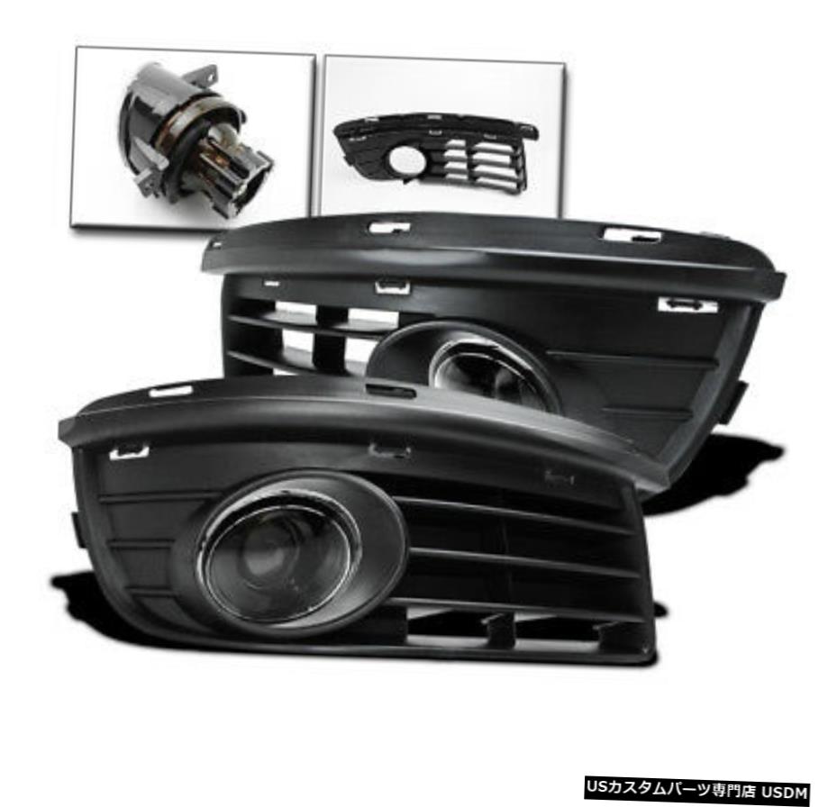 VW JETTA 2006-2010 MK5 PROJECTOR低駆動CLEAR FOG LIGHT LAMP + BLACKカバー VW 2006-2010 JETTA MK5 PROJECTOR LOWER DRIVING CLEAR FOG LIGHT LAMP+BLACK COVERS 【並行輸入品】