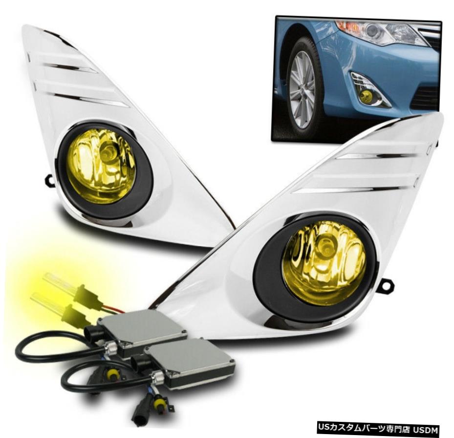 2012-2014 TOYOTA CAMRY LOWER BUMPER DRIVING FOG LIGHTS YELLOW + HARNESS + 3K HIDキット 2012-2014 TOYOTA CAMRY LOWER BUMPER DRIVING FOG LIGHTS YELLOW+HARNESS+3K HID KIT 【並行輸入品】