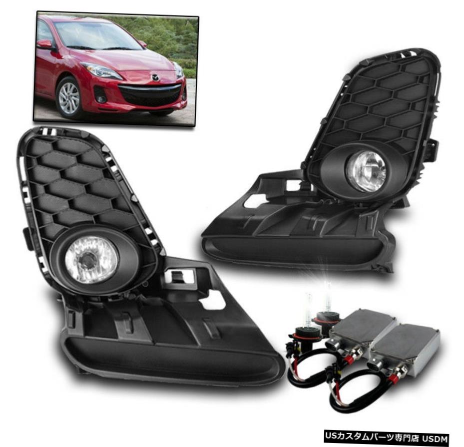 2012 2013 MAZDA 3 MAZDA3 CHROME BUMPER DRIVING FOG LIGHT SET W / SWITCH + 50W 6K HID 2012 2013 MAZDA 3 MAZDA3 CHROME BUMPER DRIVING FOG LIGHT SET W/SWITCH+50W 6K HID 【並行輸入品】